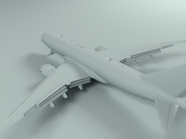 airplane france 3d 3ds - Air France by hahm12