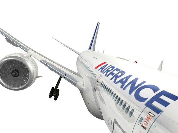 airplane france 3d 3ds - Air France by hahm12