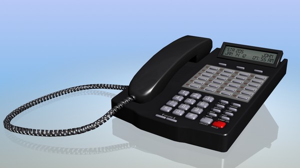 3d 3ds office desk phone - Desktop Phone by PolyPro