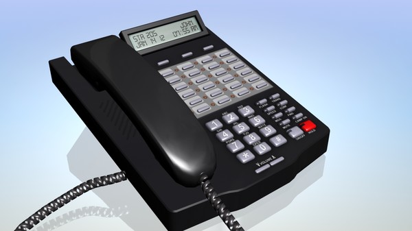 3d 3ds office desk phone - Desktop Phone by PolyPro