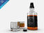 Jack daniels whiskey bottle and glasses