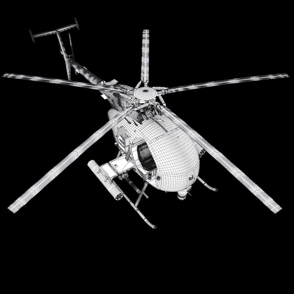 mh-6e little bird 3d max - Little Bird by NURMS
