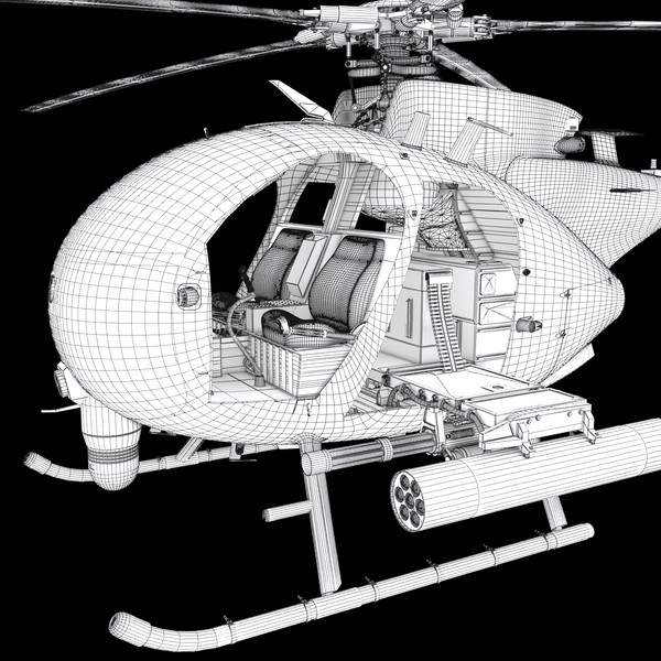 ah-6g little bird forces max - AH-6G Little Bird by NURMS