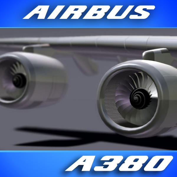 3d airbus a380 virgin airlines - Airbus A380 Airliner (Virgin Airlines) by PerspectX