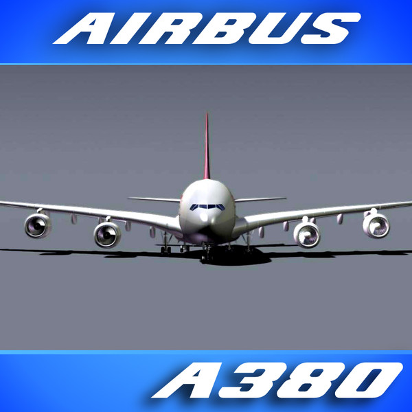 3d airbus a380 virgin airlines - Airbus A380 Airliner (Virgin Airlines) by PerspectX