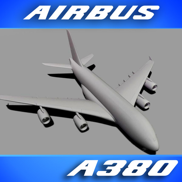 3d airbus a380 northwest airliner model - Airbus A380 Airliner (Northwest) by PerspectX