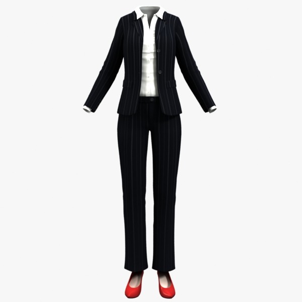 Female Suit 3d Model 3D Models