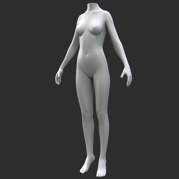 Female Suit 3d Model