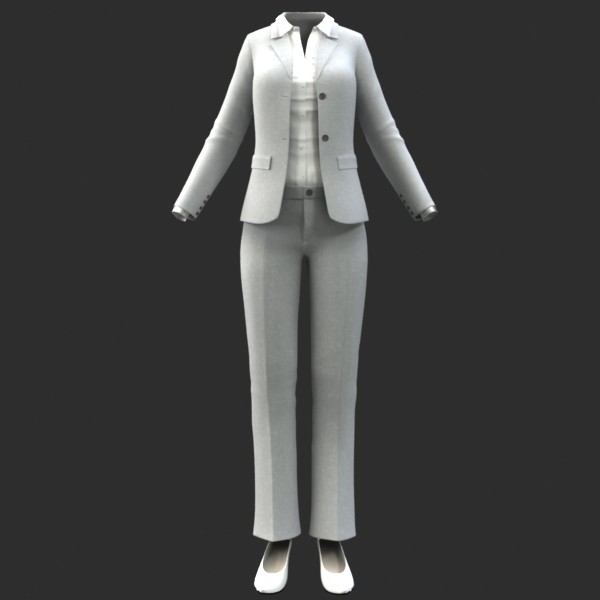 Female Suit 3d Model