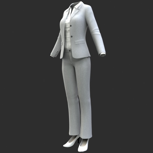 Female Suit 3d Model