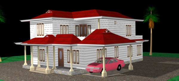 2 storeyed house 3D Models