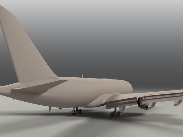 3d model fly emirates - emirates by hahm12