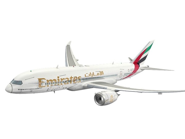 3d model fly emirates - emirates by hahm12