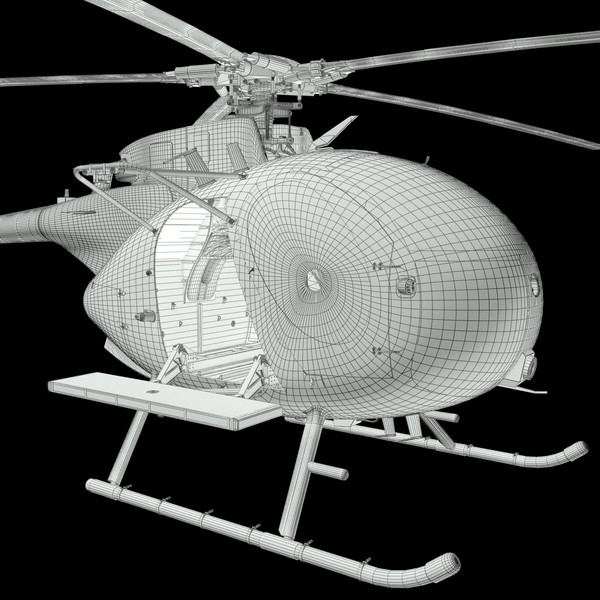 mh-6e little bird 3d max - Little Bird by NURMS
