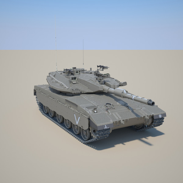 3d idf battle tank merkava - IDF MBT Merkava mk-IIID by Precise3D