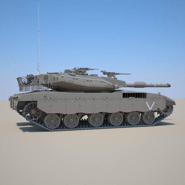 3d idf battle tank merkava - IDF MBT Merkava mk-IIID by Precise3D