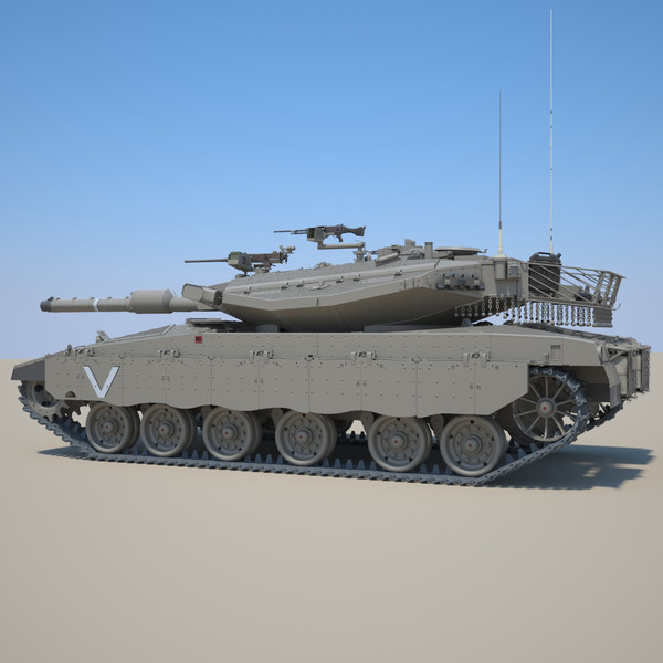 3d idf battle tank merkava - IDF MBT Merkava mk-IIID by Precise3D