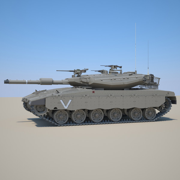 3d idf battle tank merkava - IDF MBT Merkava mk-IIID by Precise3D