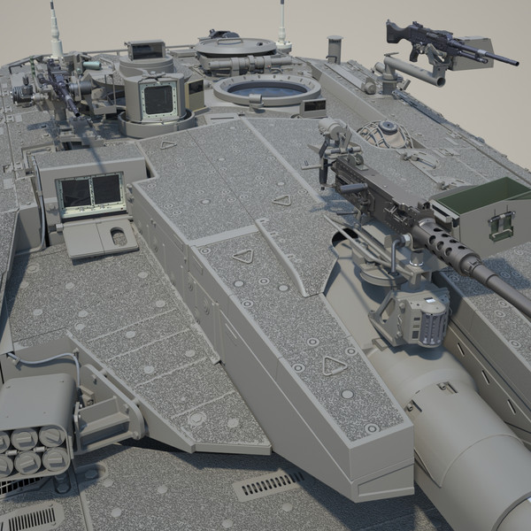 3d idf battle tank merkava - IDF MBT Merkava mk-IIID by Precise3D