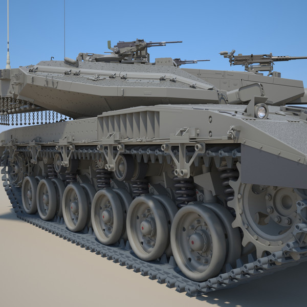 3d idf battle tank merkava - IDF MBT Merkava mk-IIID by Precise3D