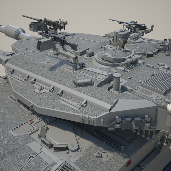 3d idf battle tank merkava - IDF MBT Merkava mk-IIID by Precise3D