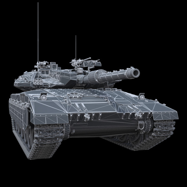 3d idf battle tank merkava - IDF MBT Merkava mk-IIID by Precise3D