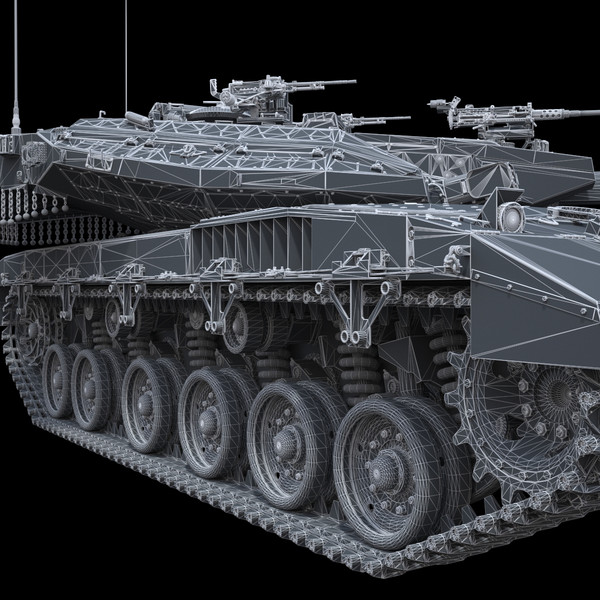 3d idf battle tank merkava - IDF MBT Merkava mk-IIID by Precise3D