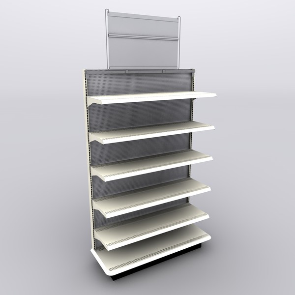 walmart endcap header 3d model - End Cap by ldikarev
