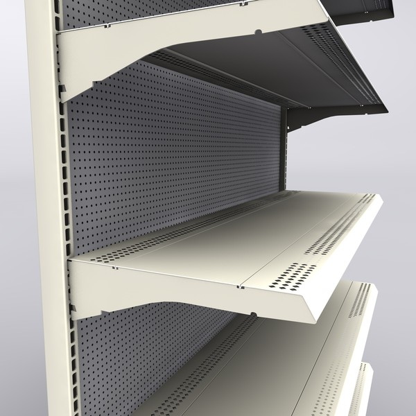 walmart endcap header 3d model - End Cap by ldikarev