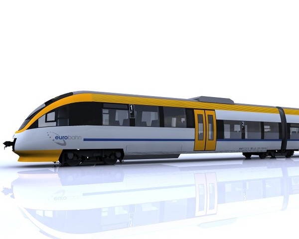 3d model talent passenger train eurobahn - BR643 Talent of Eurobahn by AliceFromLake