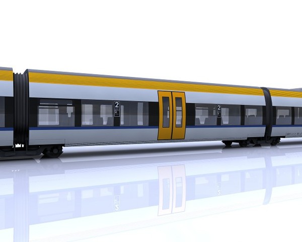 3d model talent passenger train eurobahn - BR643 Talent of Eurobahn by AliceFromLake