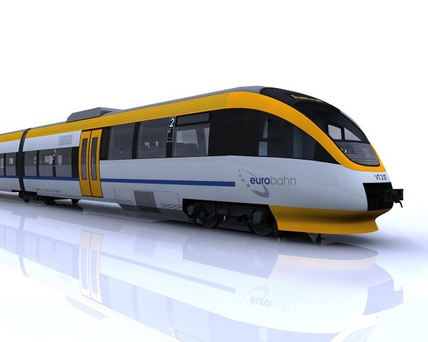 3d model talent passenger train eurobahn - BR643 Talent of Eurobahn by AliceFromLake