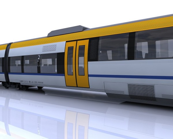 3d model talent passenger train eurobahn - BR643 Talent of Eurobahn by AliceFromLake