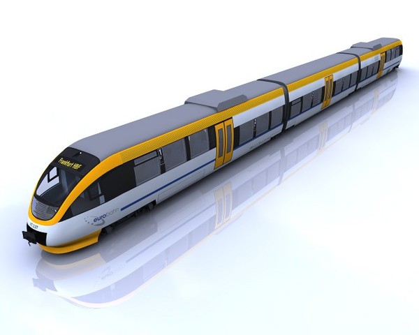 3d model talent passenger train eurobahn - BR643 Talent of Eurobahn by AliceFromLake