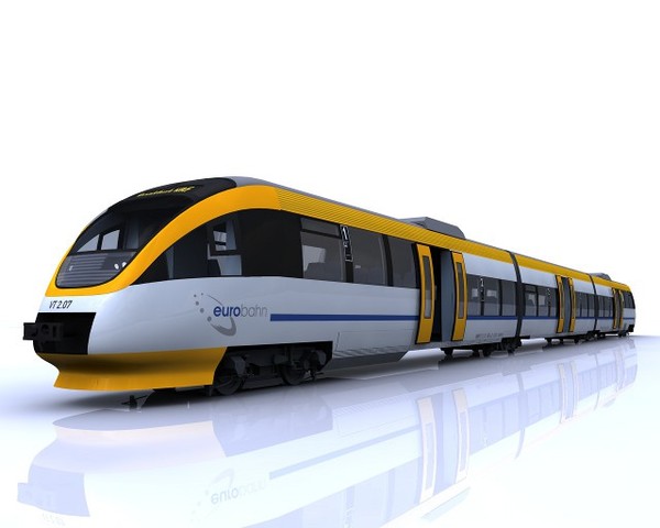 3d model talent passenger train eurobahn - BR643 Talent of Eurobahn by AliceFromLake