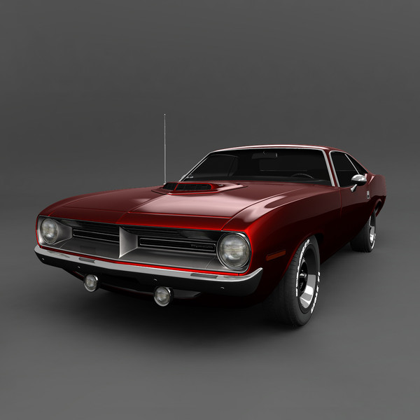 3d plymouth barracuda 69 model - Plymouth Barracuda 69 by mariusce