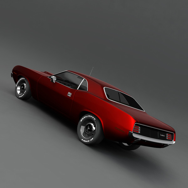 3d plymouth barracuda 69 model - Plymouth Barracuda 69 by mariusce
