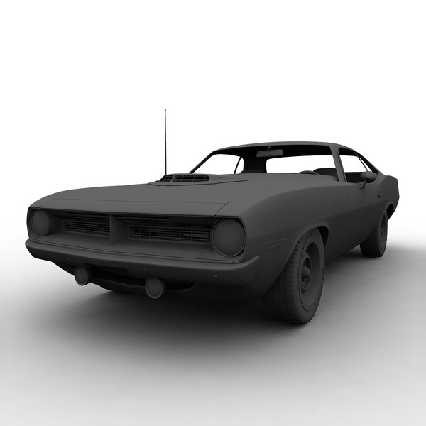 3d plymouth barracuda 69 model - Plymouth Barracuda 69 by mariusce