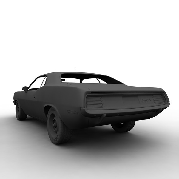 3d plymouth barracuda 69 model - Plymouth Barracuda 69 by mariusce