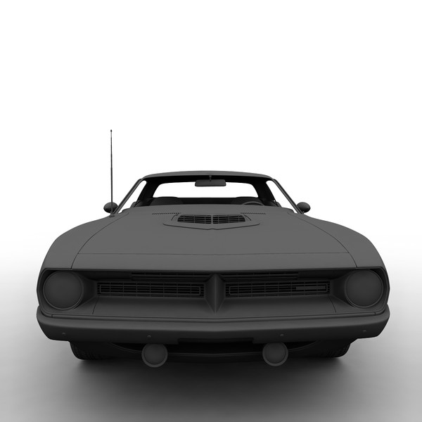 3d plymouth barracuda 69 model - Plymouth Barracuda 69 by mariusce