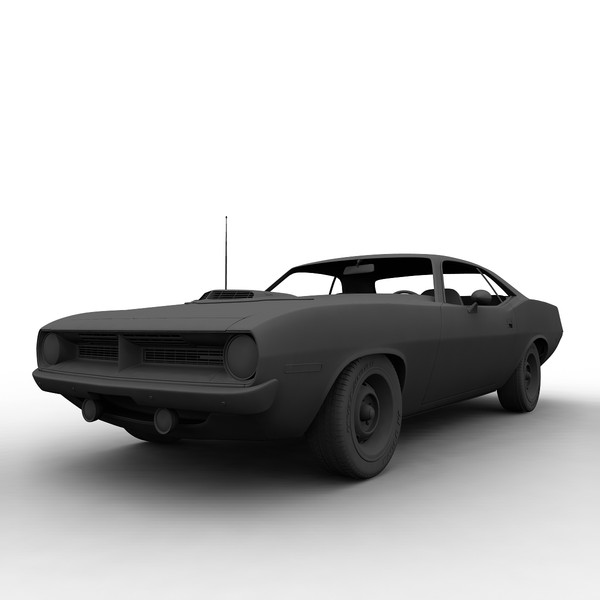 3d plymouth barracuda 69 model - Plymouth Barracuda 69 by mariusce