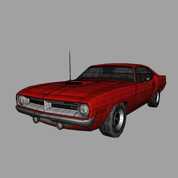 3d plymouth barracuda 69 model - Plymouth Barracuda 69 by mariusce