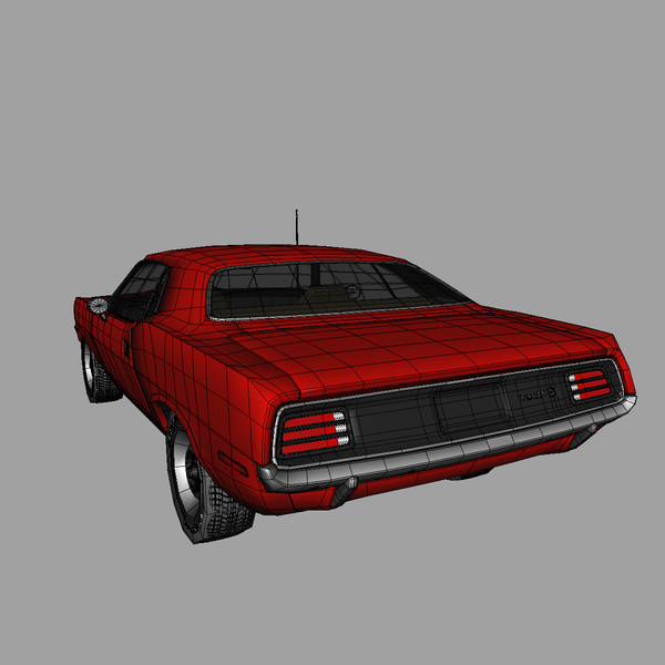 3d plymouth barracuda 69 model - Plymouth Barracuda 69 by mariusce