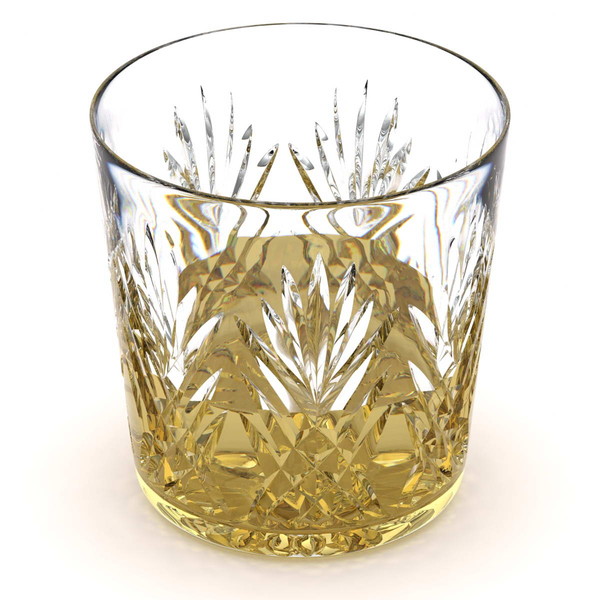 3d cut glass - Whisky Glass by Gravistar