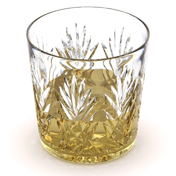 3d cut glass - Whisky Glass by Gravistar