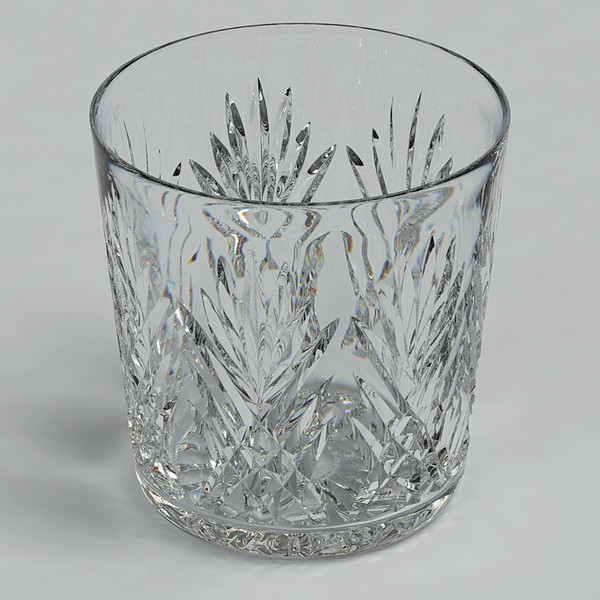 3d cut glass - Whisky Glass by Gravistar