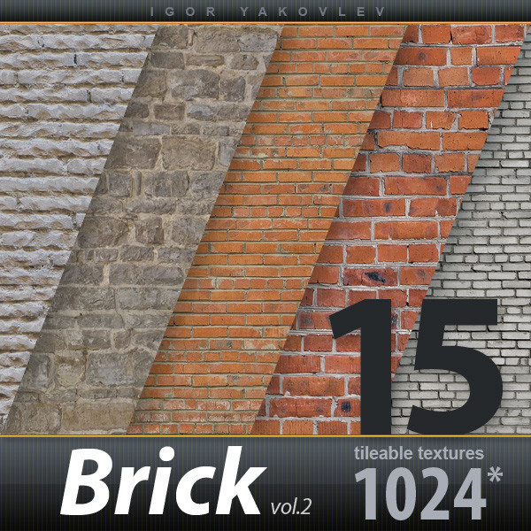 Brick Wall Textures 1024x1024 vol.2