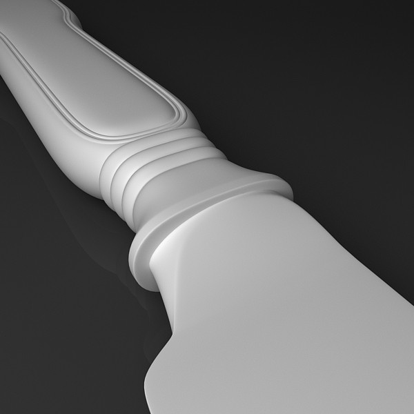 fork knife 3ds - Cutlery by 3dShed