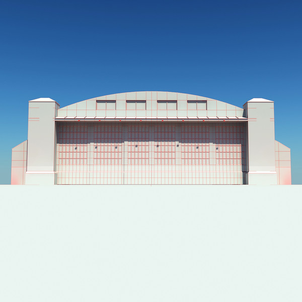 3d 3ds control plane - Aircraft Hangar by vankata