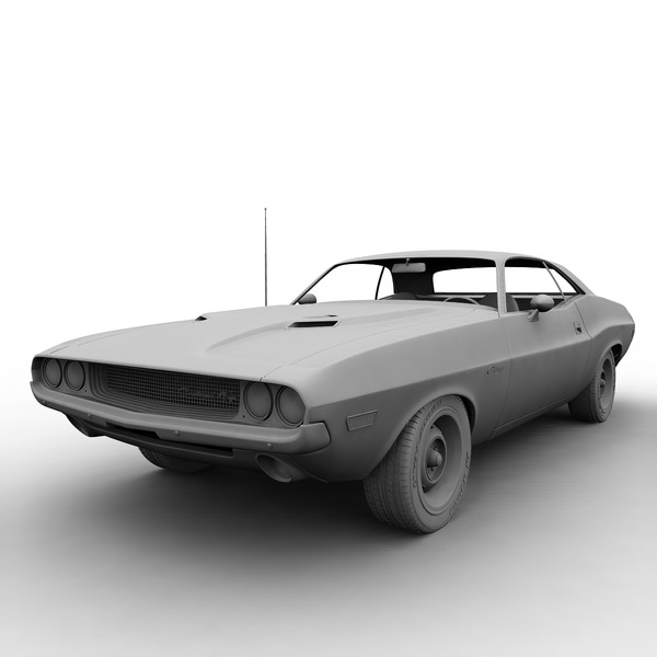 3d model dodge challenger - Dodge Challenger 69 by mariusce